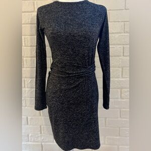 EUC **ATHLETA** ruched front dress in heathered charcoal, XS